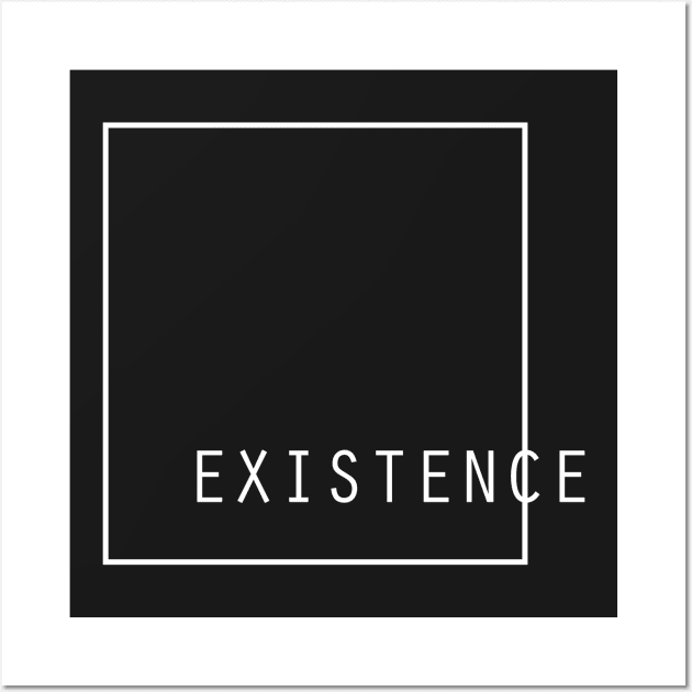 EXISTENCE - Aesthetic Vaporwave Meme Wall Art by MeatMan